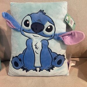 Disney Blue and Purple Stitch Pillow